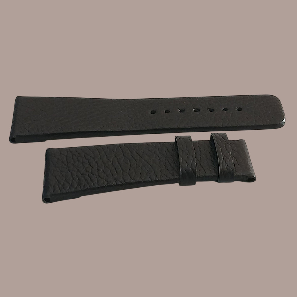36mm Diesel Fossil Modellerine Uyumlu El Yapımı Siyah Renk Erkek Deri Kol Saati Kayışı Kordonu