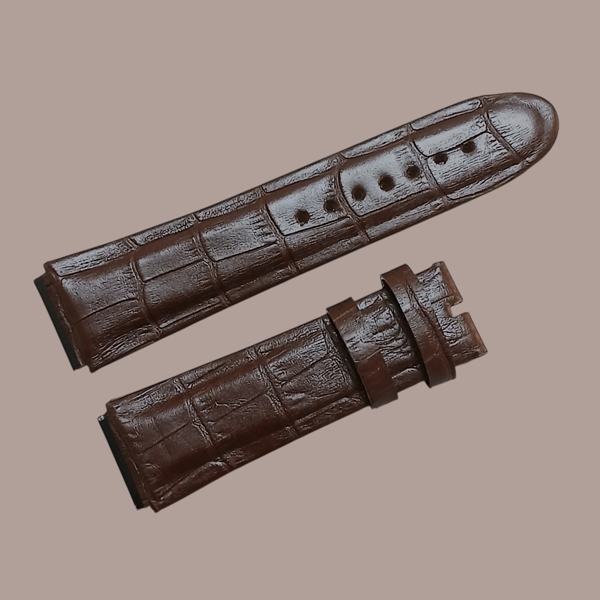 Guess W0040G10 Modeline Uyumlu El Yapımı Kahverengi Deri Erkek Kol Saati Kayışı