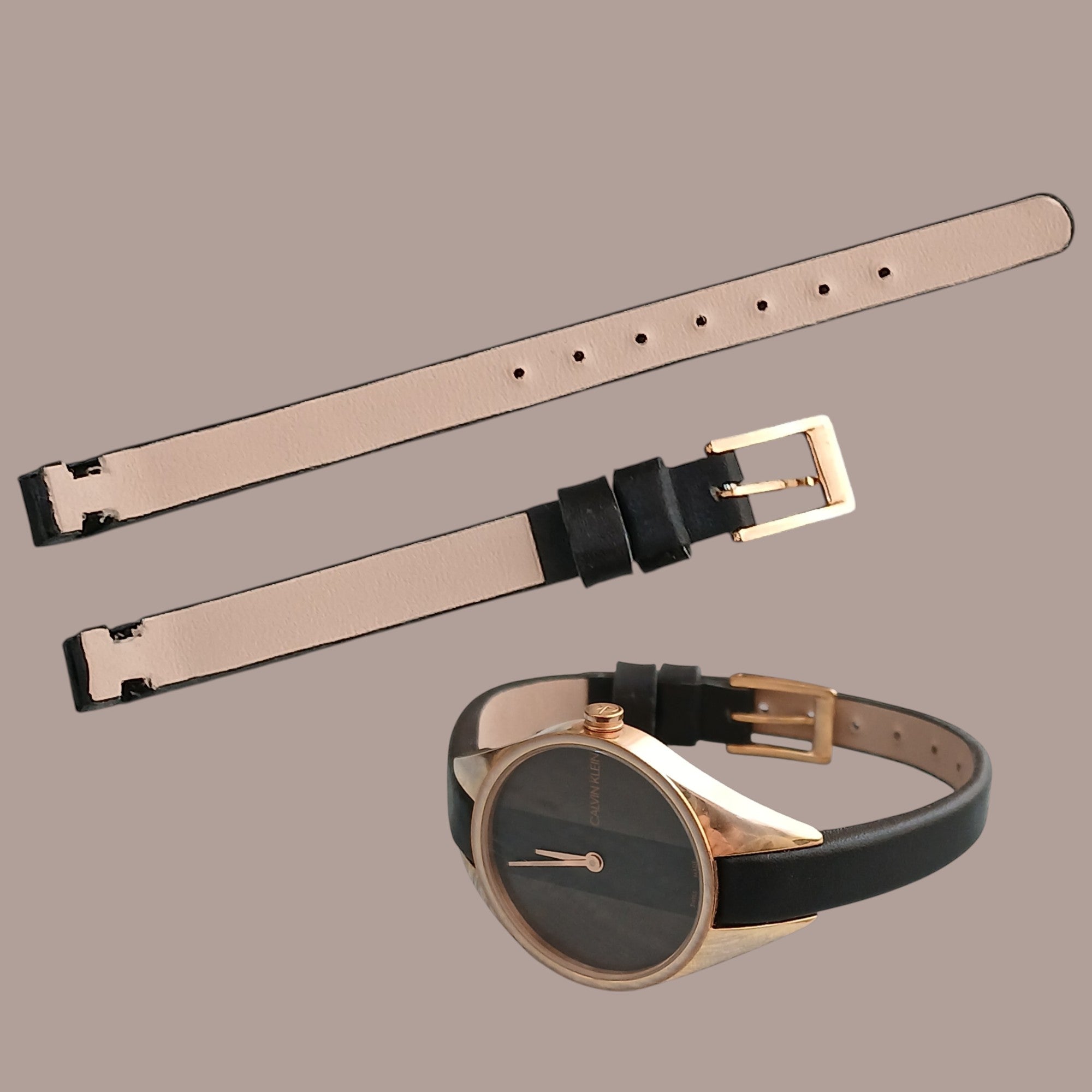 Calvin klein K8P 236 siyah deri saat kordonu