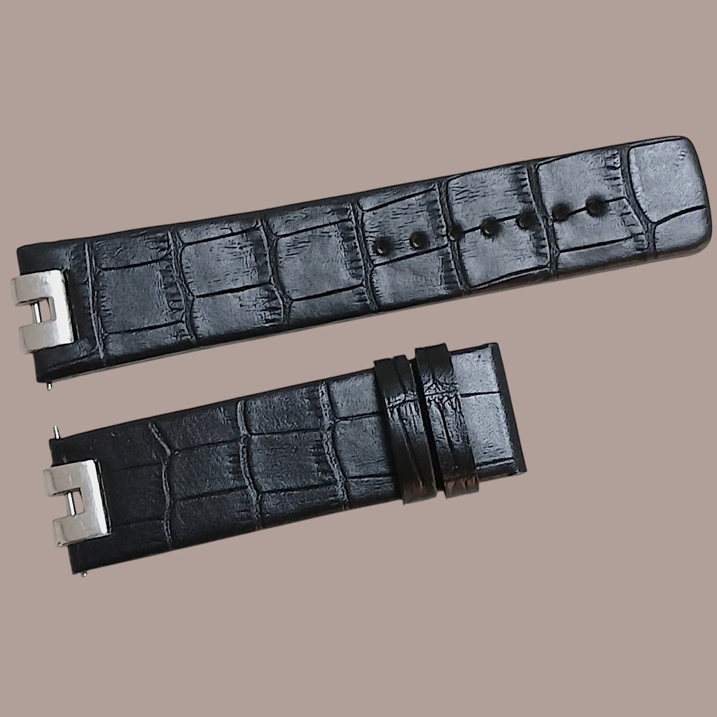 Cerruti 64631 siyah deri saat kordonu
