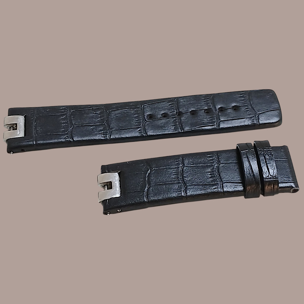 Cerruti 64631 siyah deri saat kordonu