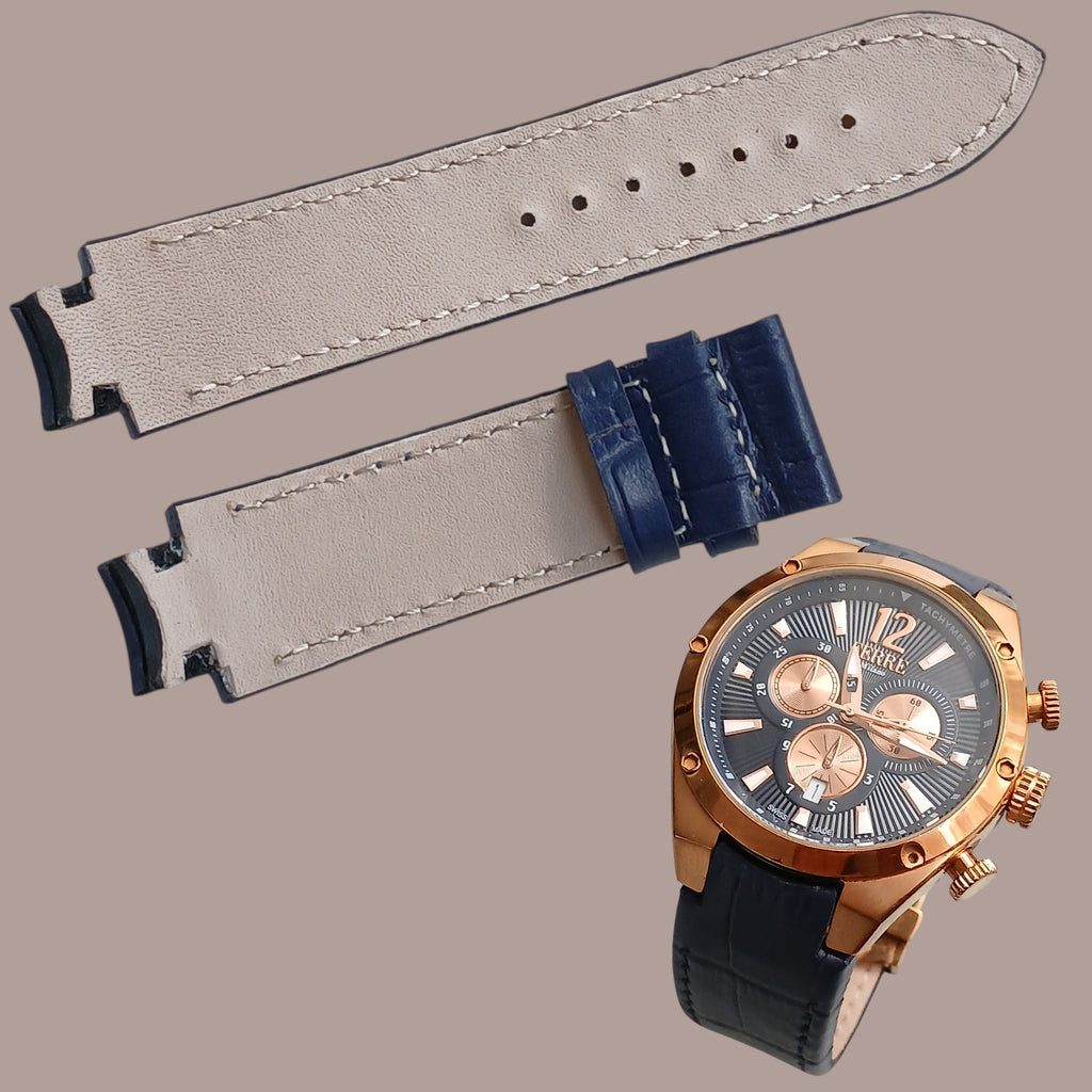 Ferre milano 1G072 lacivert deri saat kordonu
