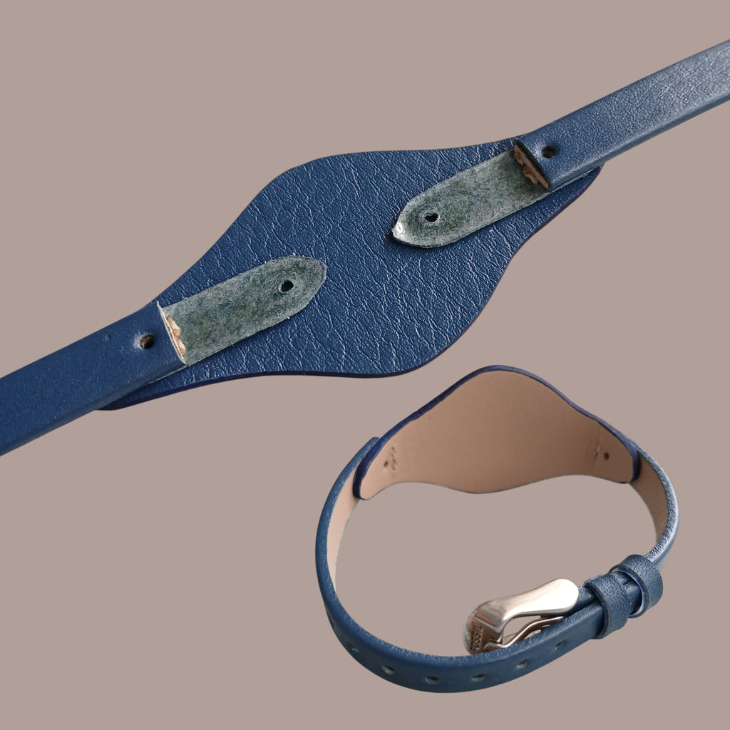 Fossil ES3297 mavi deri saat kordonu