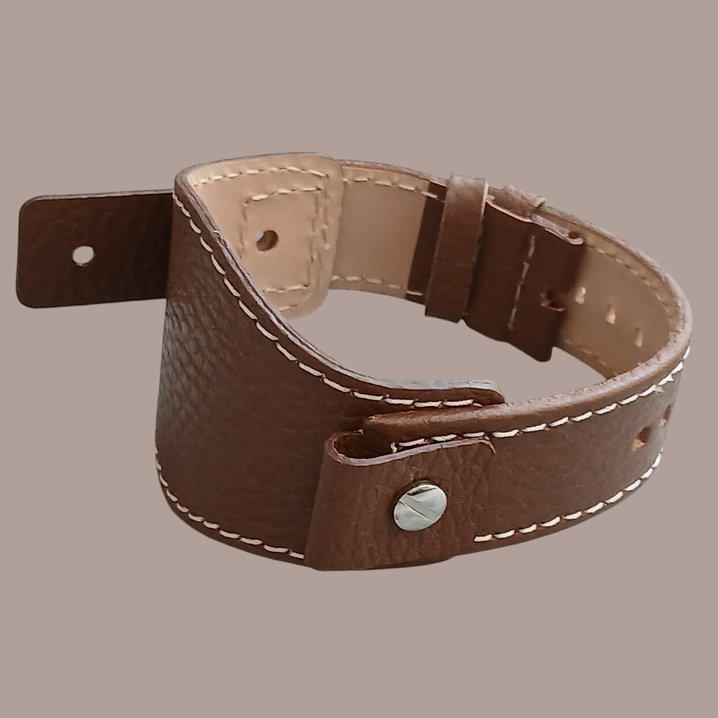 Fossil JR1157 kahverengi deri saat kordonu