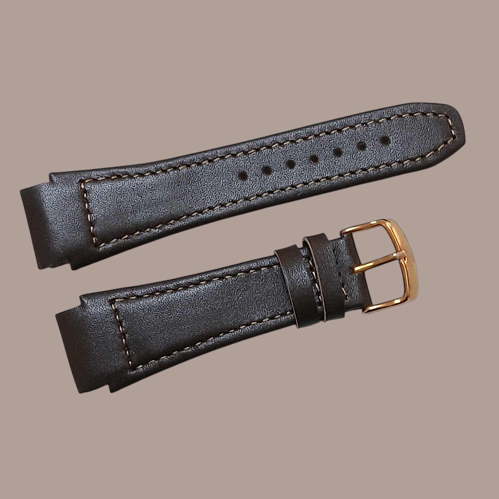 GBP Polo 16357 Modeline Uyumlu El Yapımı Kahverengi Deri Erkek Kol Saat Kordonu Kayışı