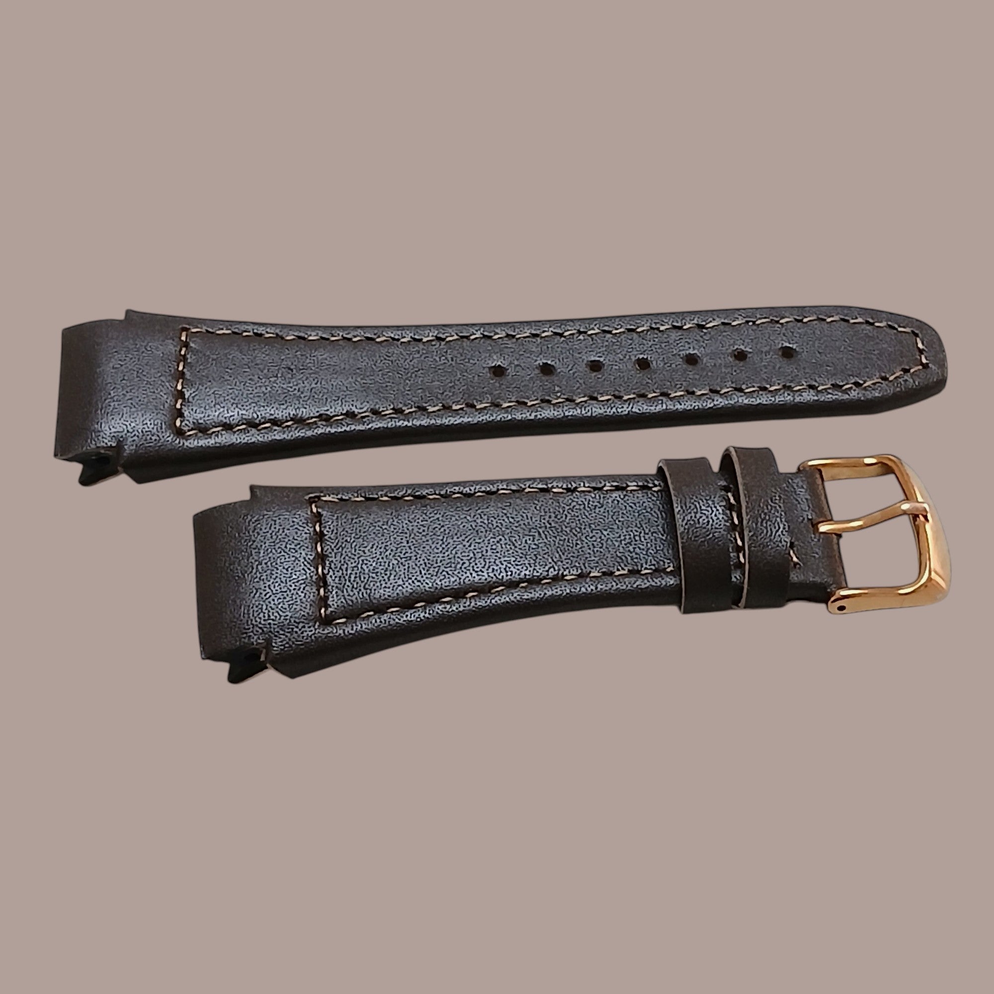 GBP Polo 16357 Modeline Uyumlu El Yapımı Kahverengi Deri Erkek Kol Saat Kordonu Kayışı