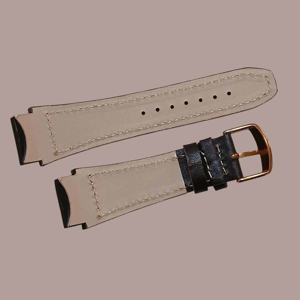 GBP Polo 16357 Modeline Uyumlu El Yapımı Kahverengi Deri Erkek Kol Saat Kordonu Kayışı