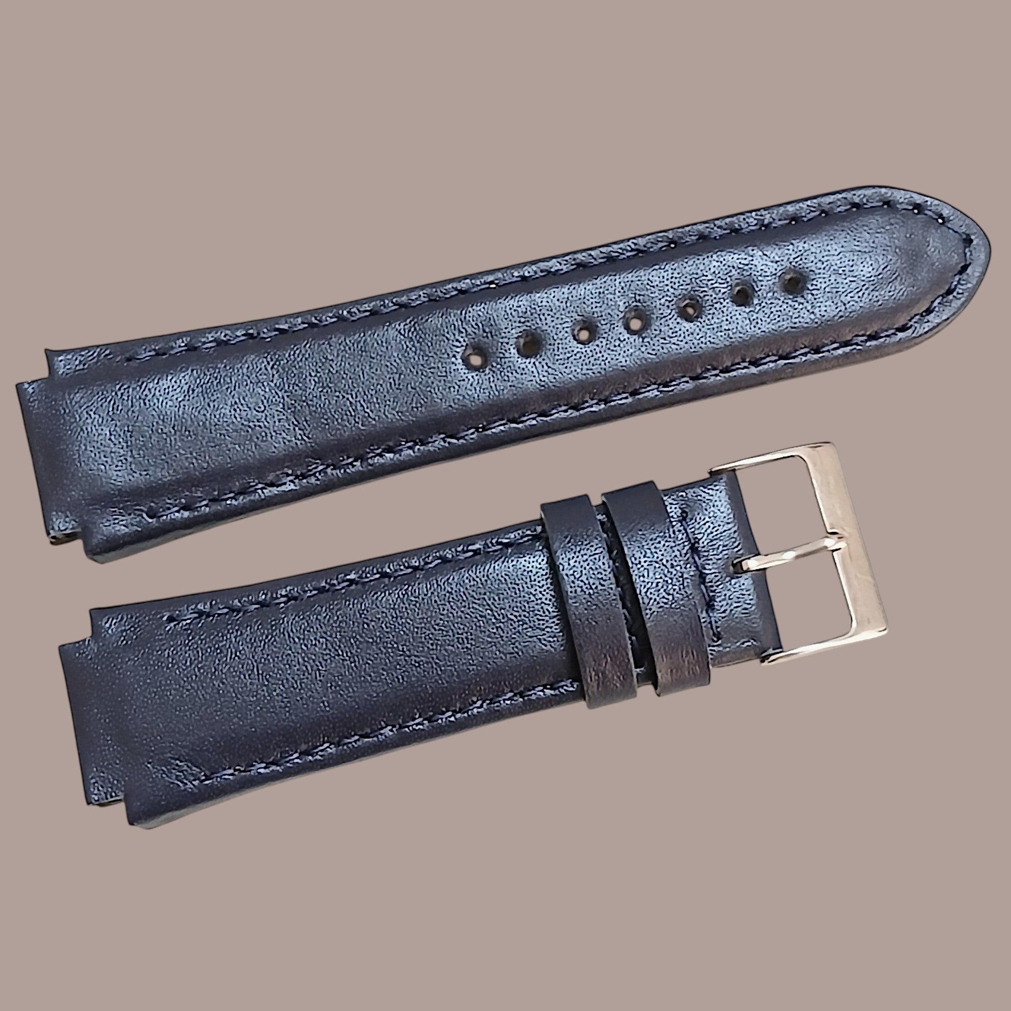 Guess W0674G4 Uyumlu El Yapımı Lacivert Deri Kol Saati Kordonu Kayışı