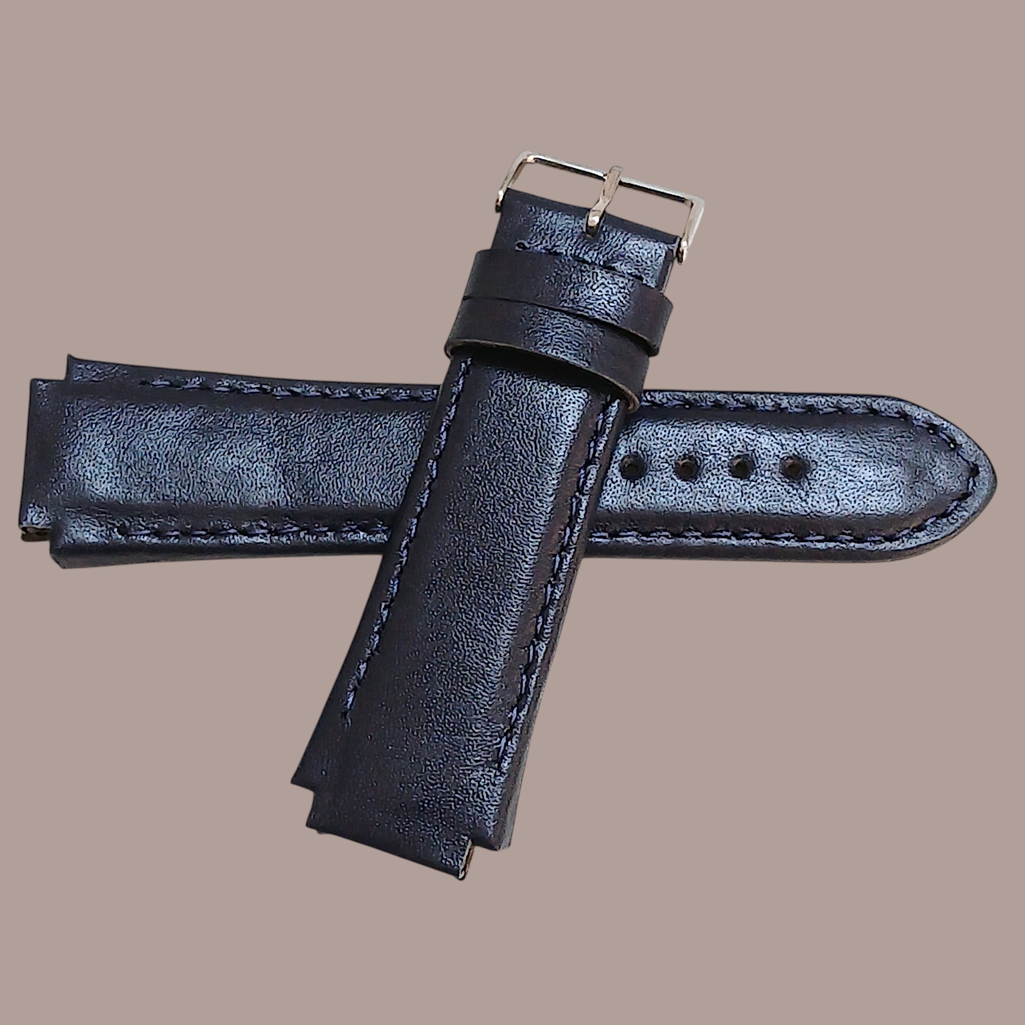 Guess W0674G4 Uyumlu El Yapımı Lacivert Deri Kol Saati Kordonu Kayışı