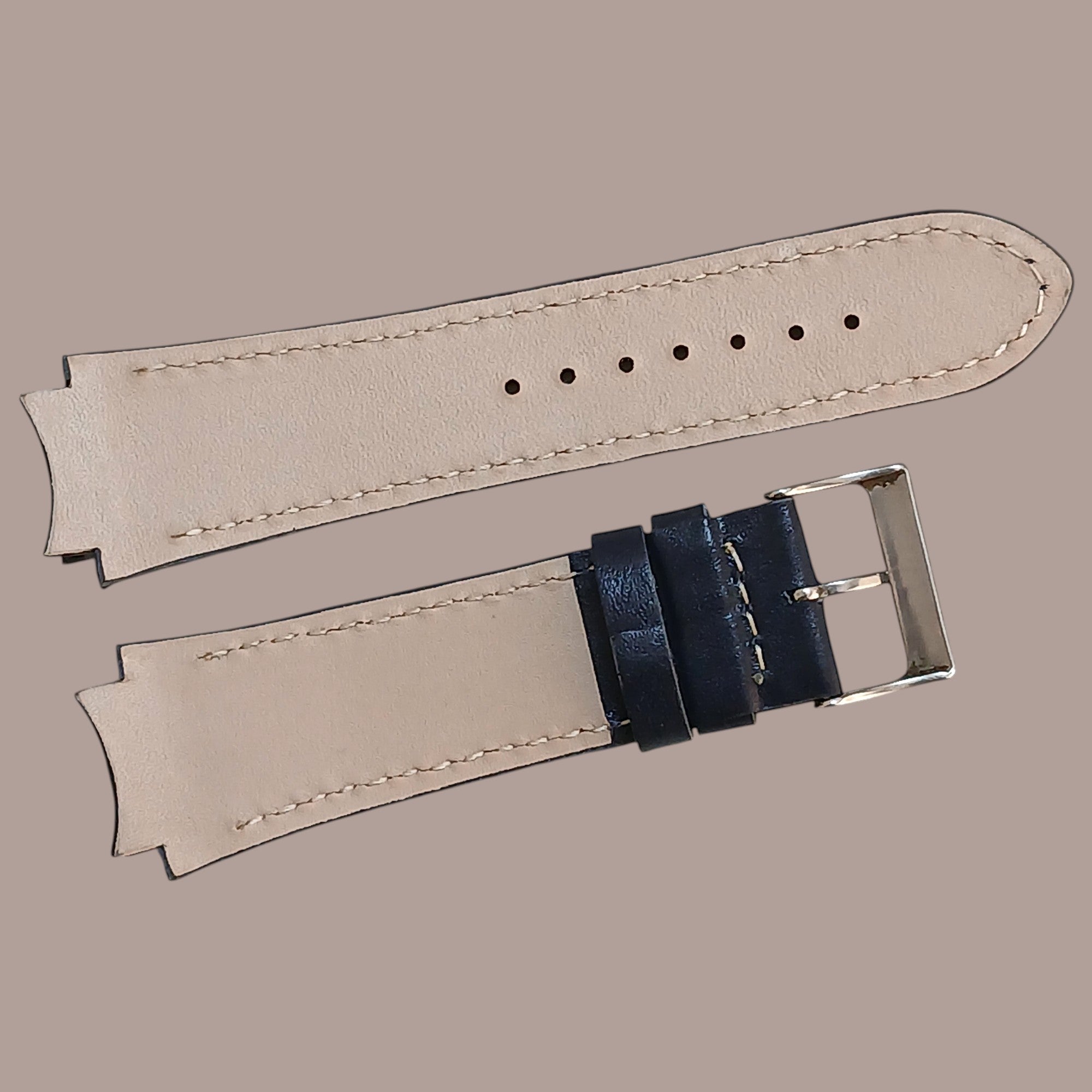 Guess W0674G4 Uyumlu El Yapımı Lacivert Deri Kol Saati Kordonu Kayışı