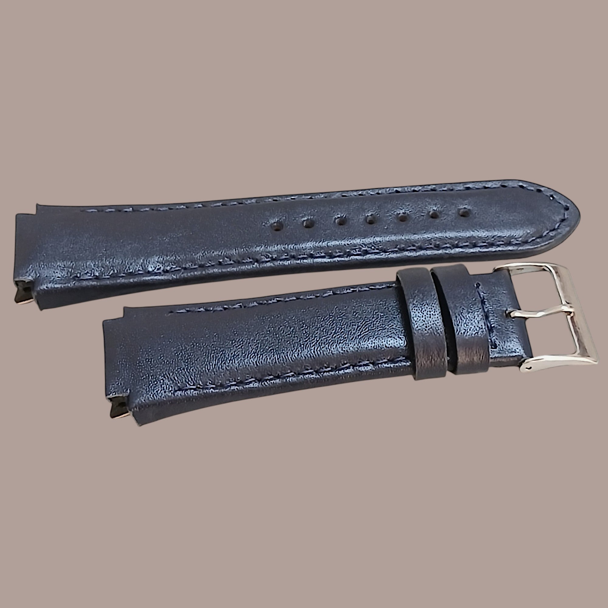 Guess W0674G4 Uyumlu El Yapımı Lacivert Deri Kol Saati Kordonu Kayışı
