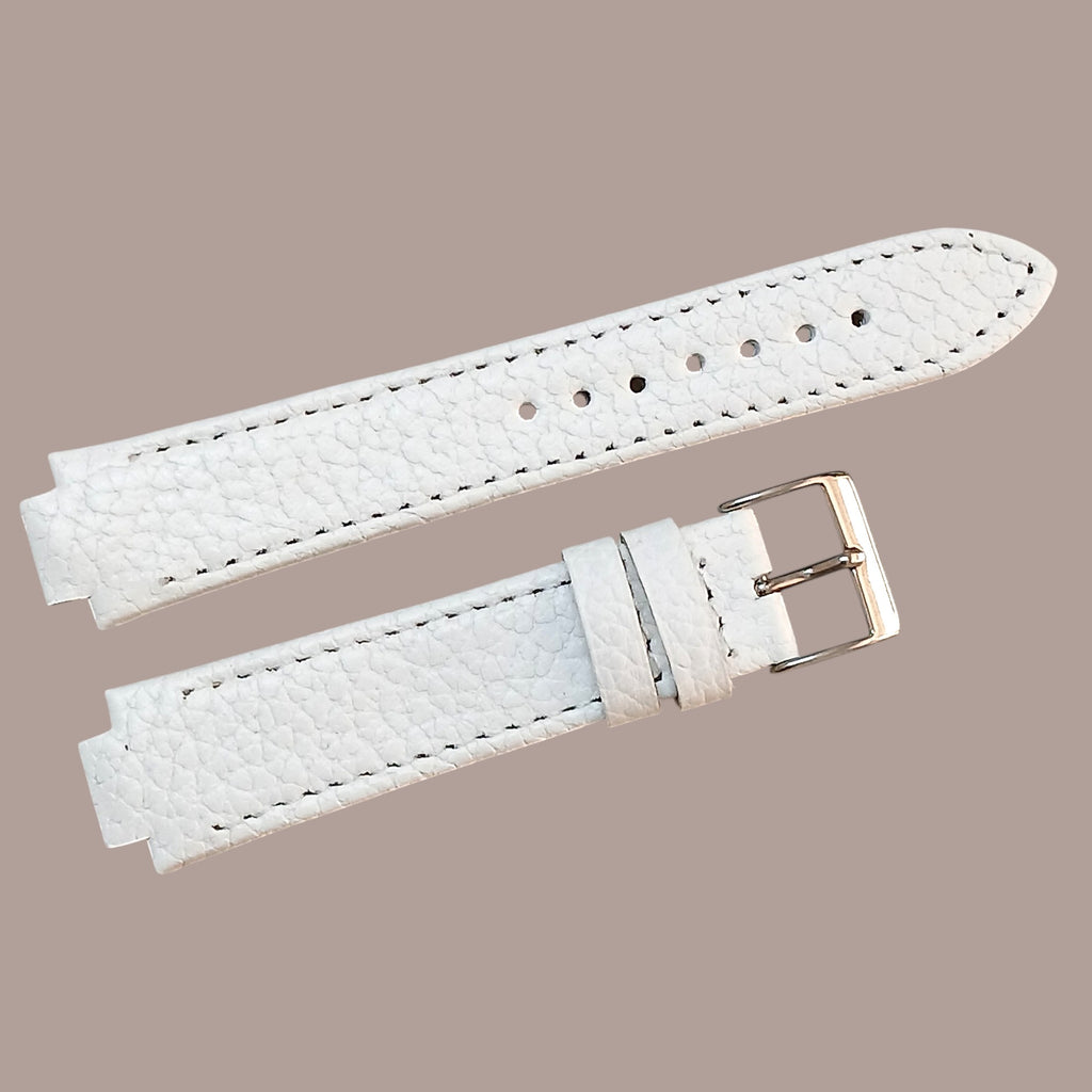 Guess GW0834L1 Uyumlu El Yapımı Beyaz Deri Kol Saati Kordonu Kayışı