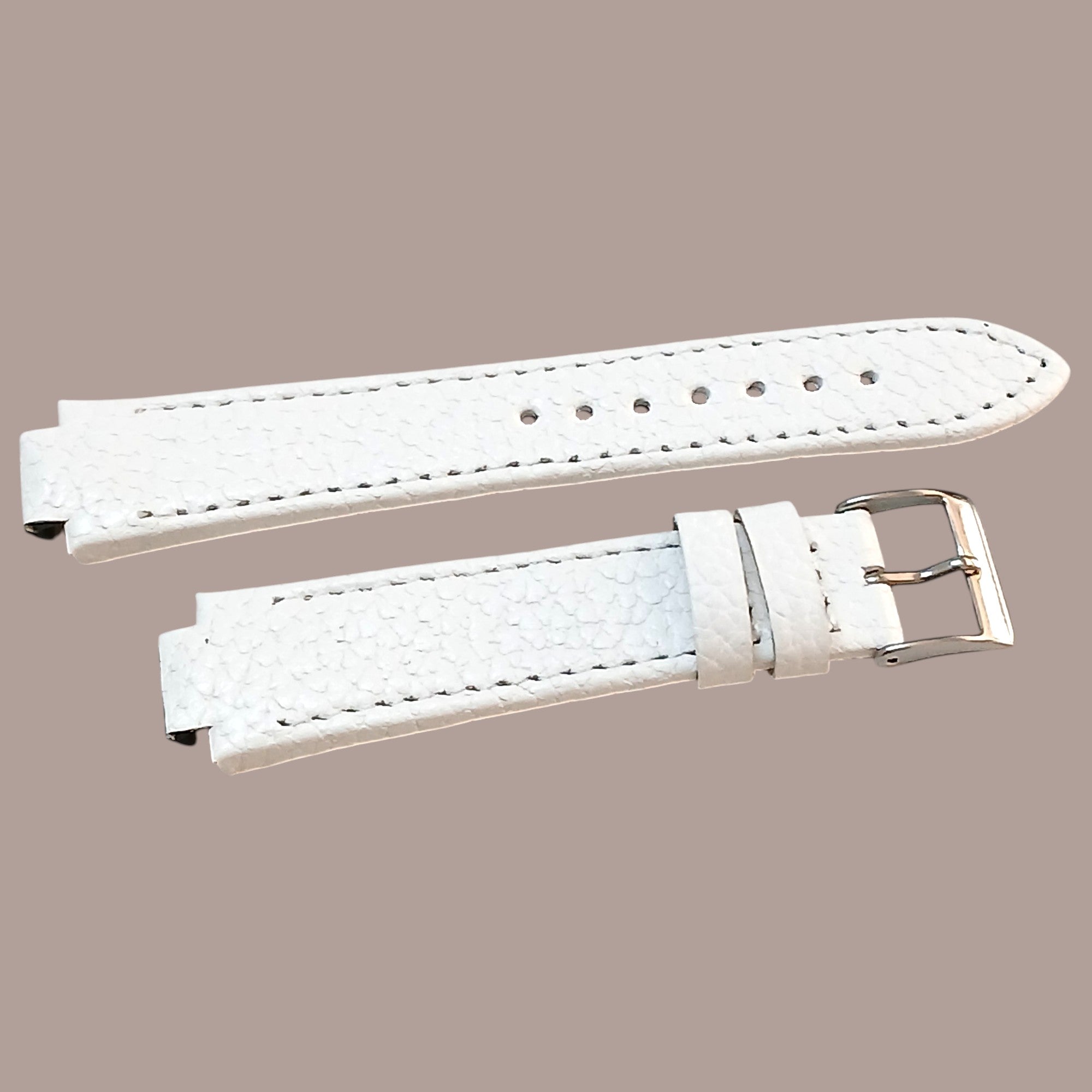Guess GW0834L1 Uyumlu El Yapımı Beyaz Deri Kol Saati Kordonu Kayışı