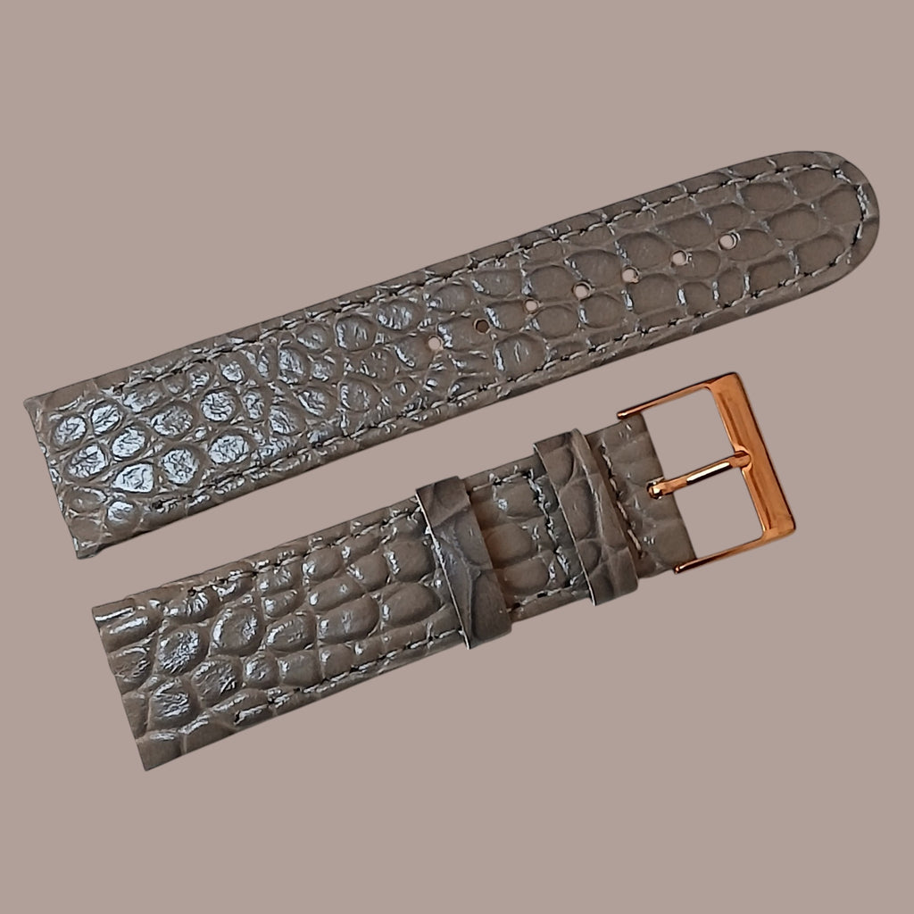 Guess W0289L4 Uyumlu El Yapımı Gri Deri Kadın Kol Saati Kordonu Kayışı