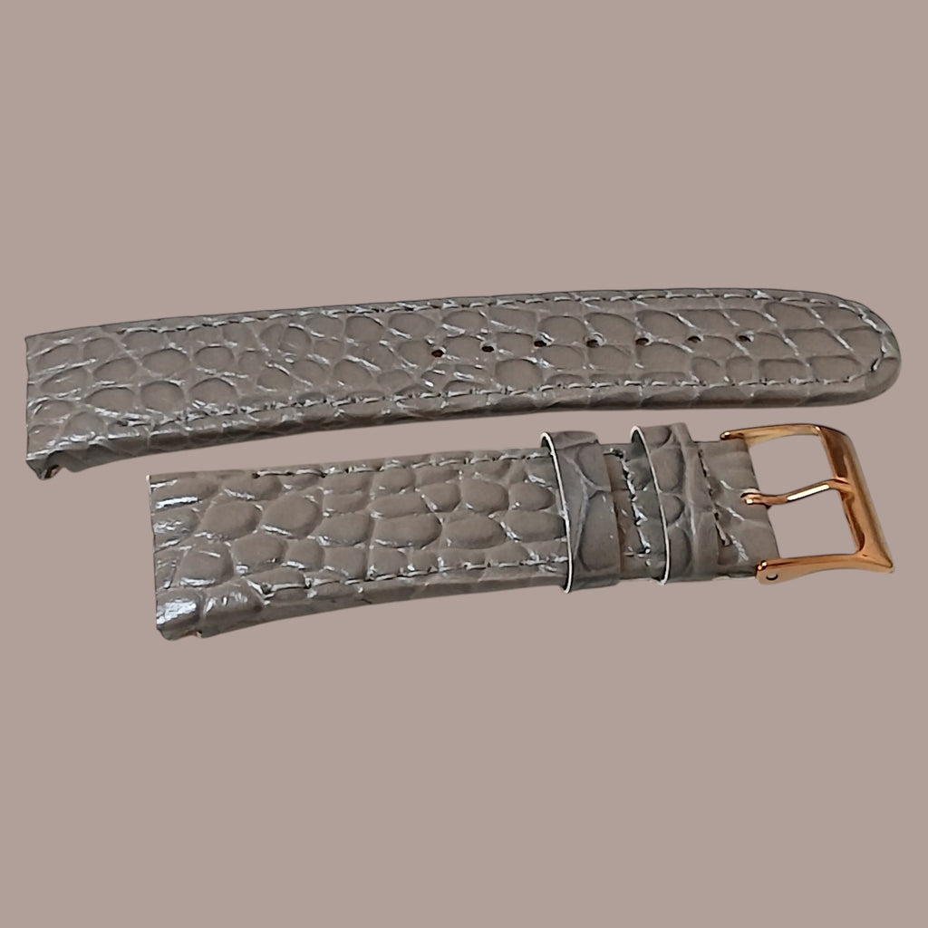 Guess W0289L4 Uyumlu El Yapımı Gri Deri Kadın Kol Saati Kordonu Kayışı