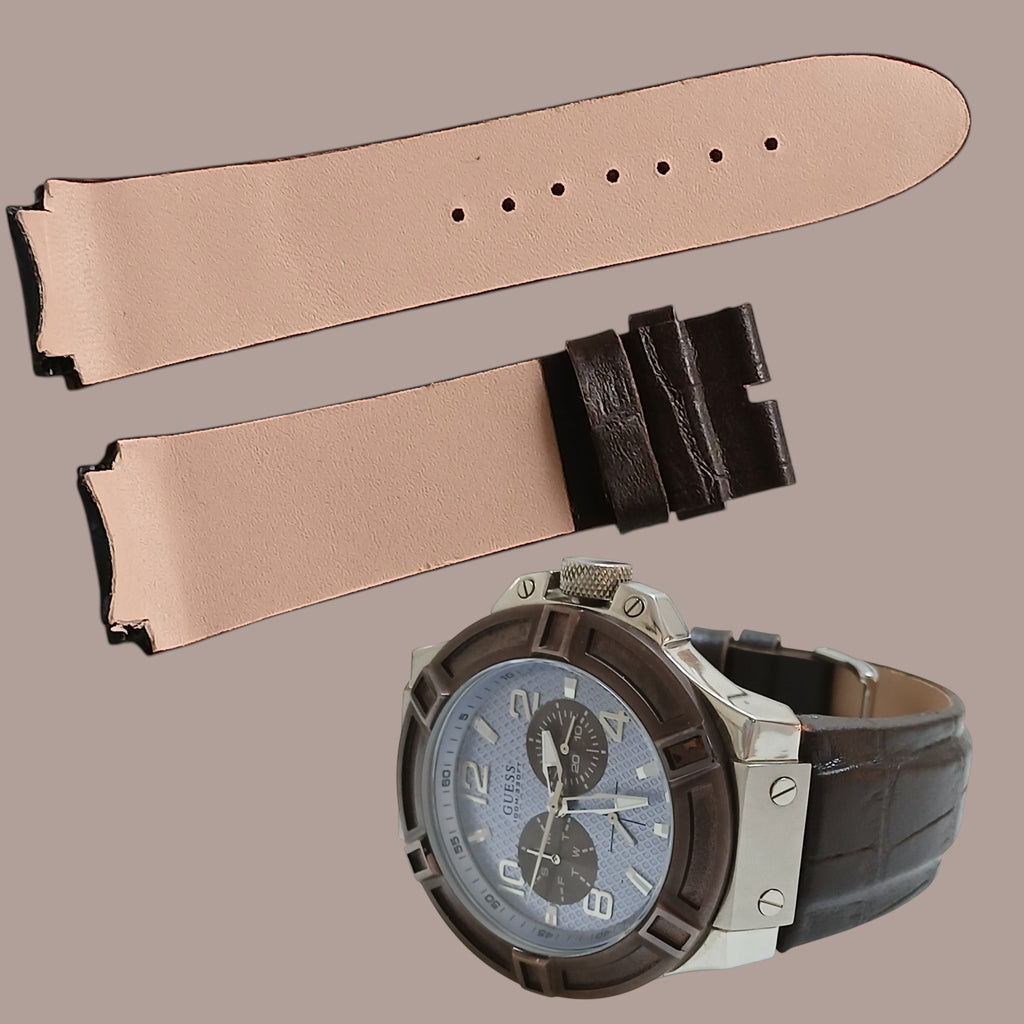 Guess W0040G10 kahverengi deri saat kordonu