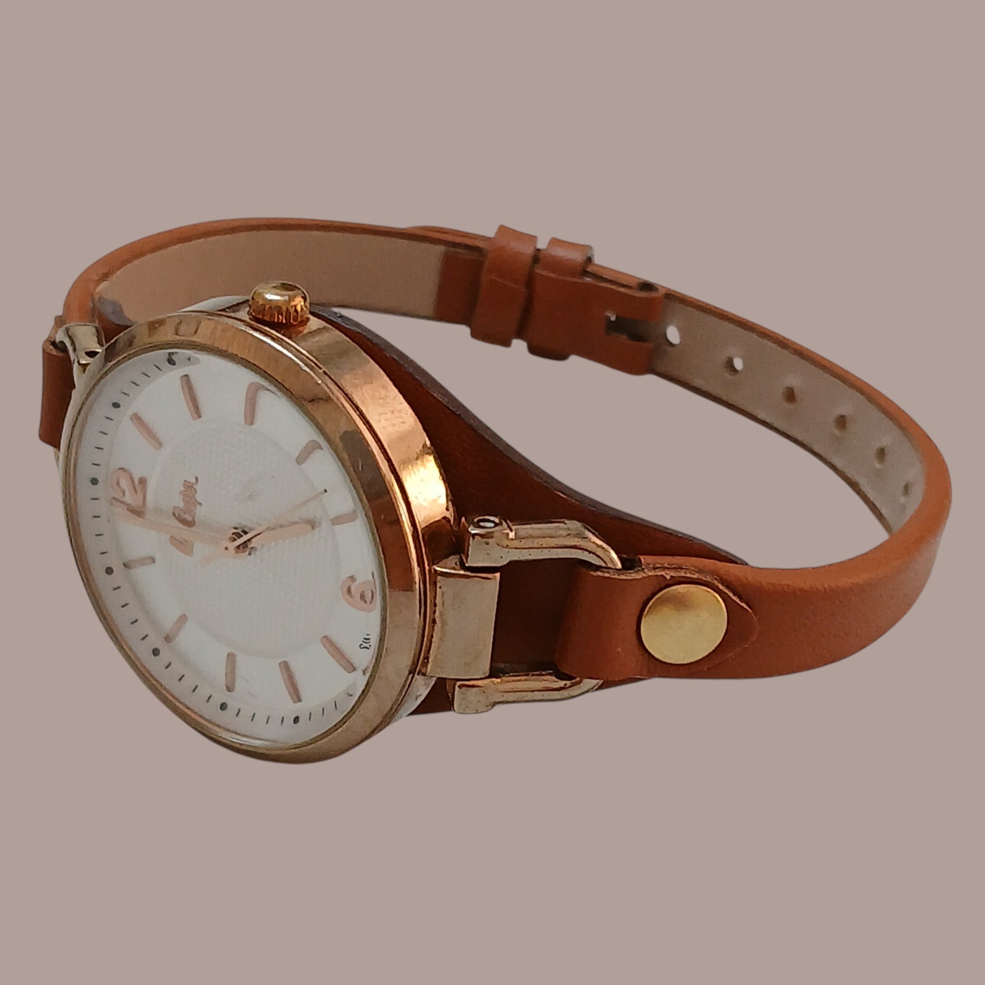 Lee Cooper LC06610 kahverengi taba deri saat kordonu