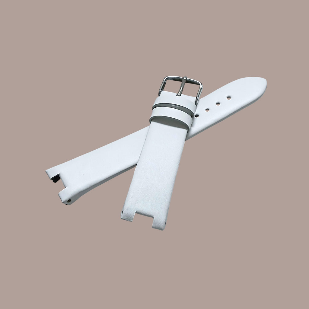 Guess W0300L2 Modeline Uyumlu El Yapımı Beyaz Deri Kol Saati Kayışı