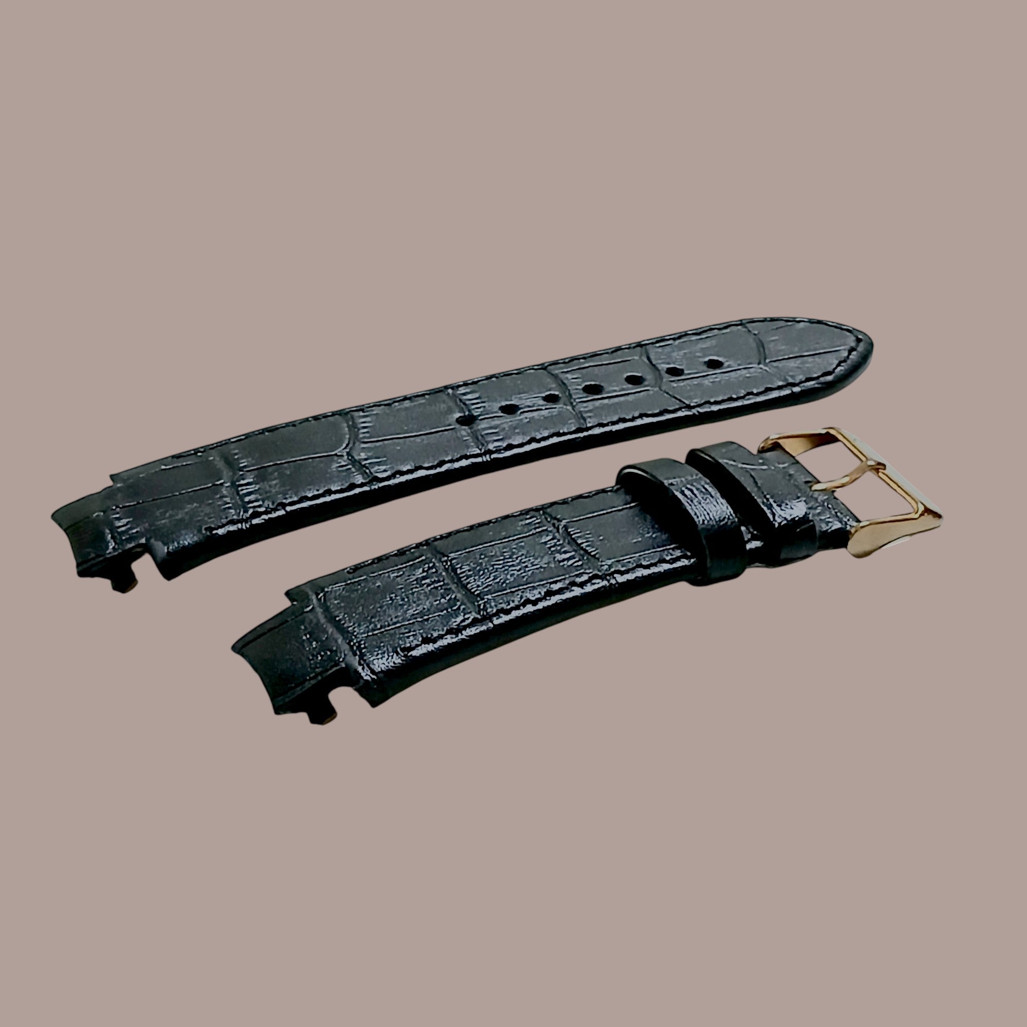 Casio EFA 700 Modeline Uyumlu El Yapımı Siyah Deri Kol Saati Kayışı