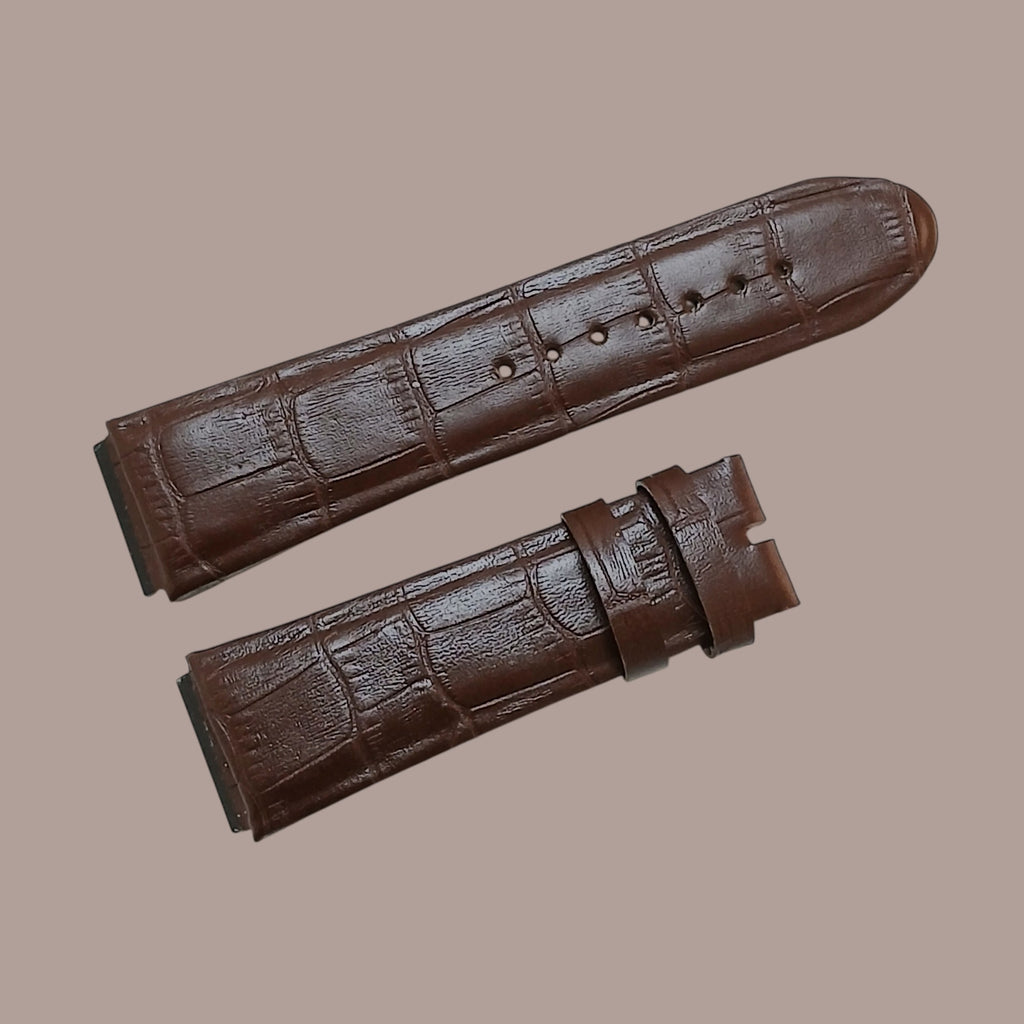 Guess W0040G3 Modeline Uyumlu El Yapımı Kahverengi Deri Erkek Kol Saati Kayışı