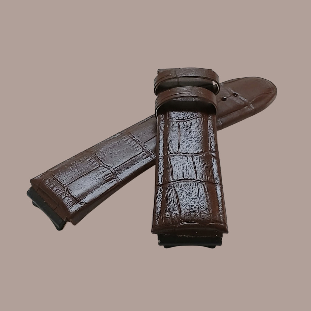 Guess W0040G3 Modeline Uyumlu El Yapımı Kahverengi Deri Erkek Kol Saati Kayışı