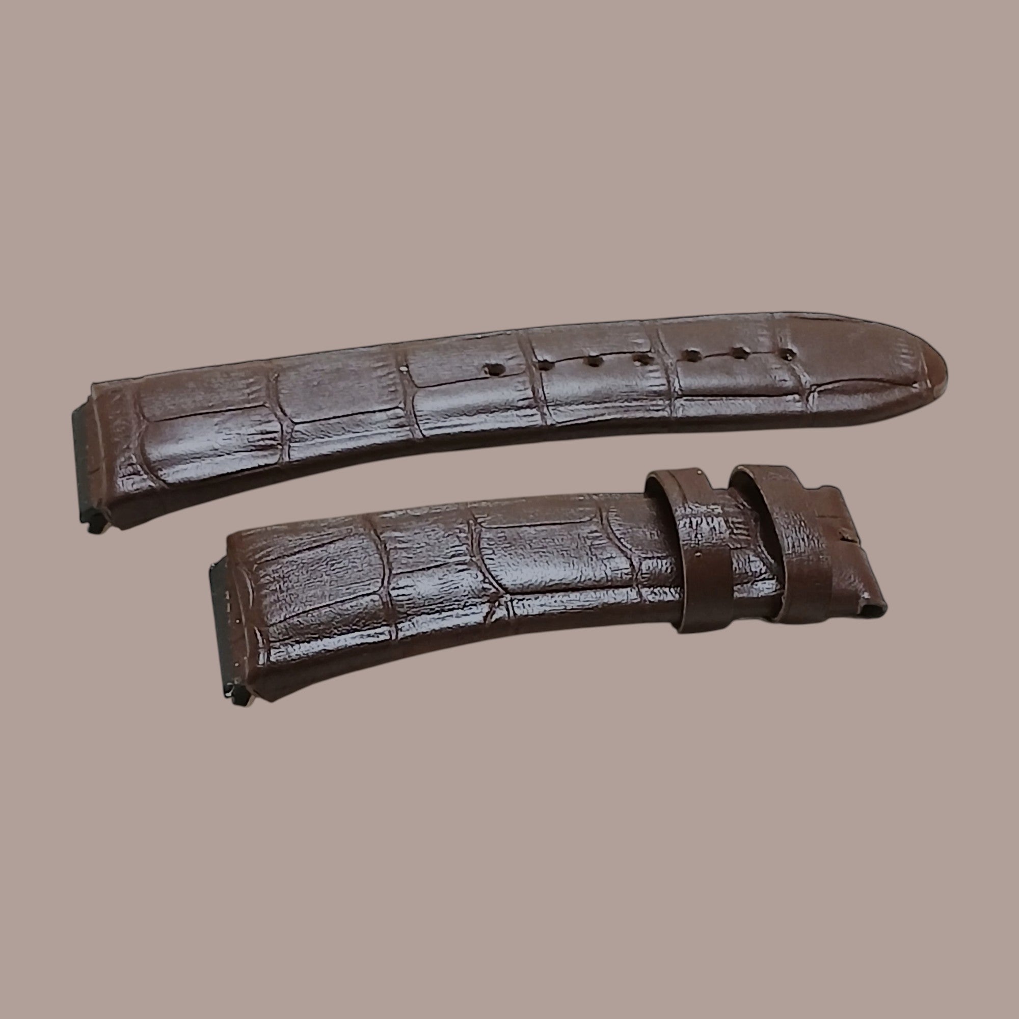 Guess W0040G3 Modeline Uyumlu El Yapımı Kahverengi Deri Erkek Kol Saati Kayışı