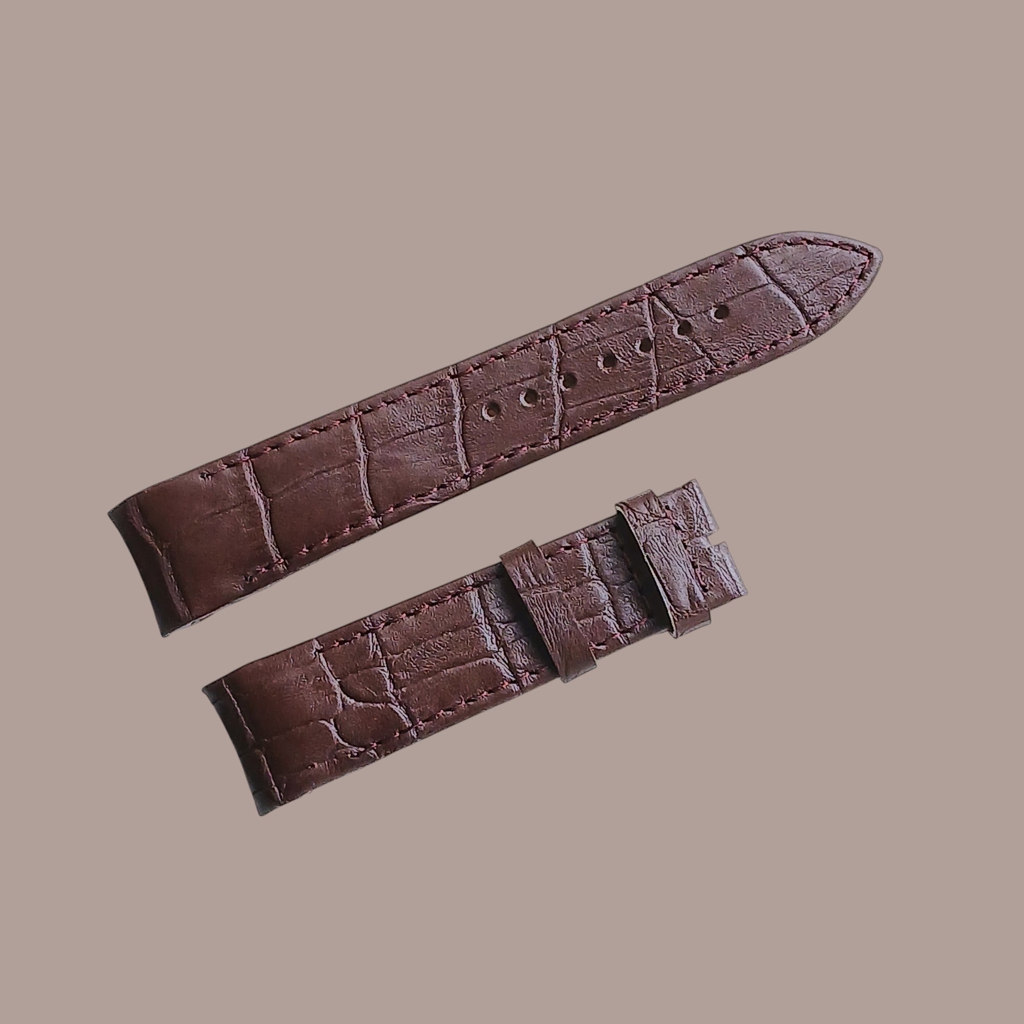 Slazenger SL 9.995.2.J4 Modeline Uyumlu El Yapımı Kahverengi Deri Erkek Kol Saati Kayışı/Kordonu