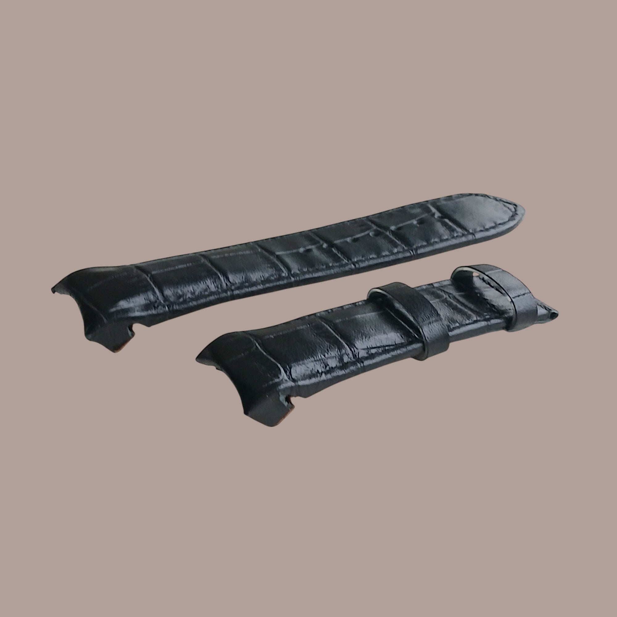Tissot T035627A Modeline Uyumlu El Yapımı Siyah Deri Kol Saati Kayışı