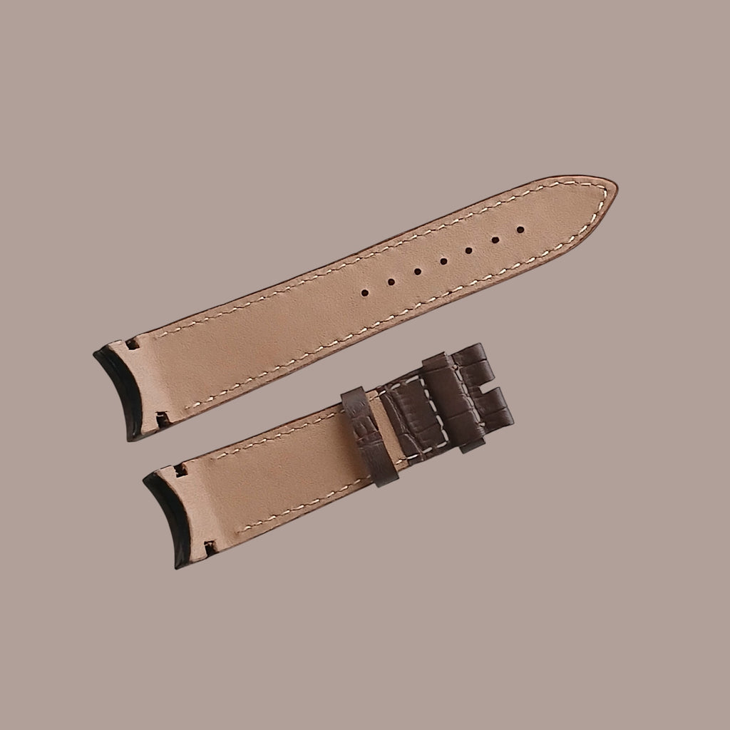 Tissot T035617A Modeline Uyumlu El Yapımı Kahverengi Deri Kol Saati Kayışı
