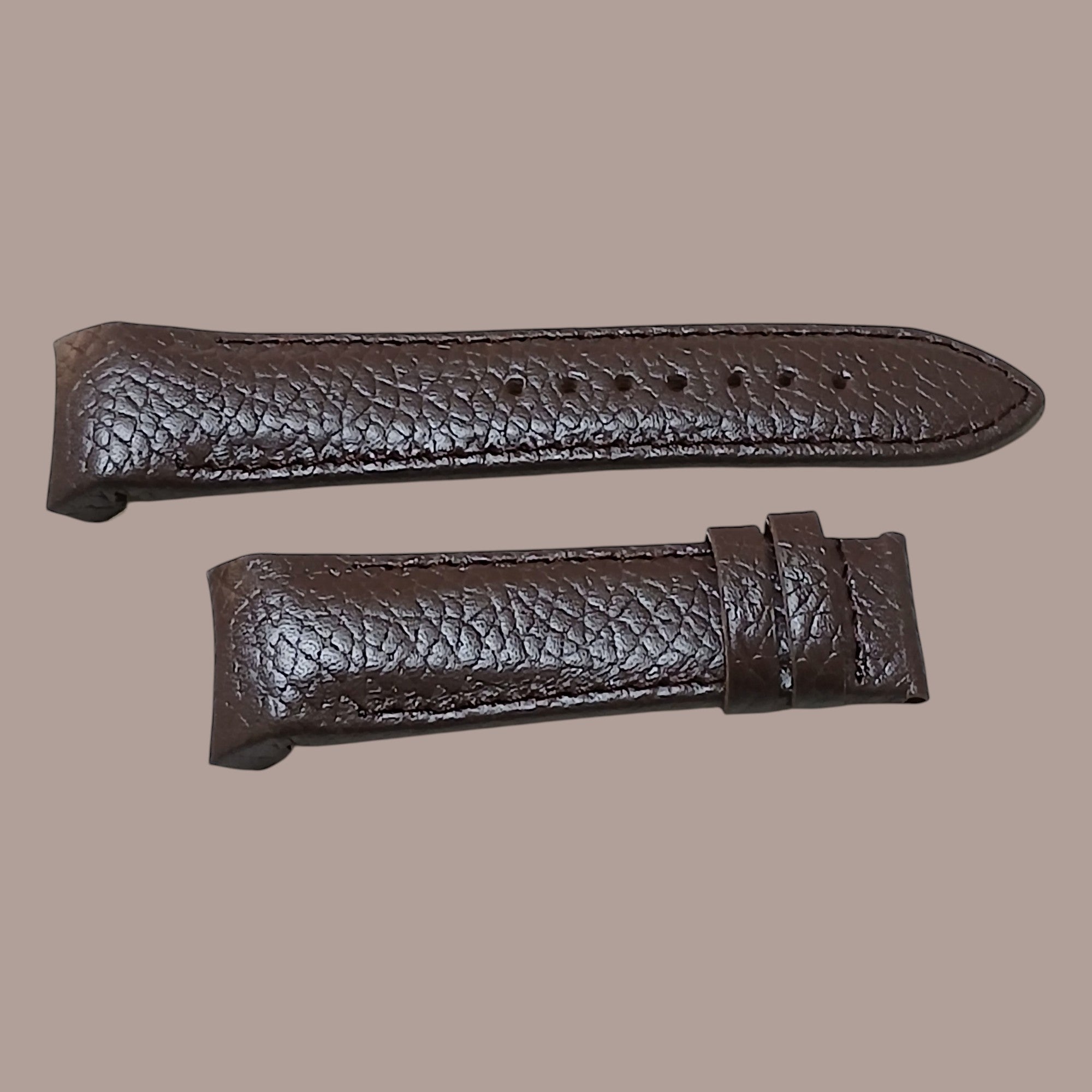 Polo Country 2984G Uyumlu El Yapımı Kahverengi Deri Erkek Kol Saati Kordonu Kayışı