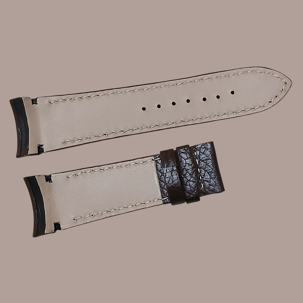 Polo Country 2984G Uyumlu El Yapımı Kahverengi Deri Erkek Kol Saati Kordonu Kayışı