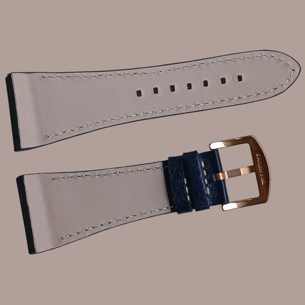 Raymond 8309M lacivert deri saat kordonu