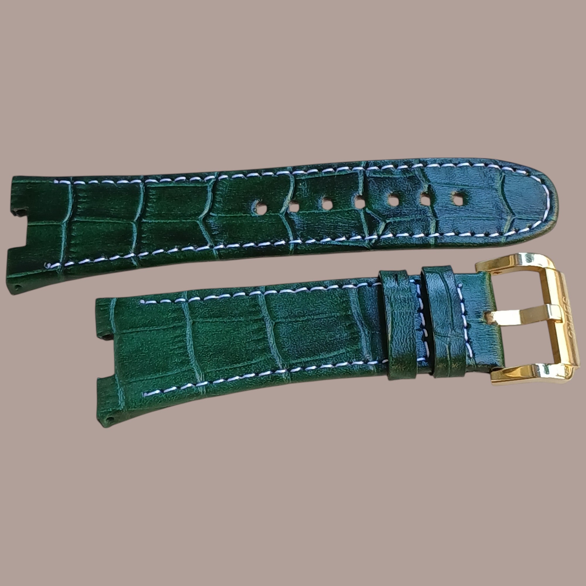 Santa barbara polo SB.3.10001.5 yeşil deri saat kordonu 