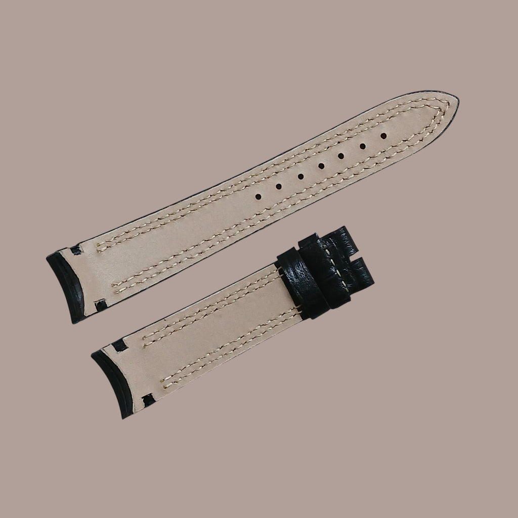 Seiko 7T62-0LA0 siyah deri saat kordonu