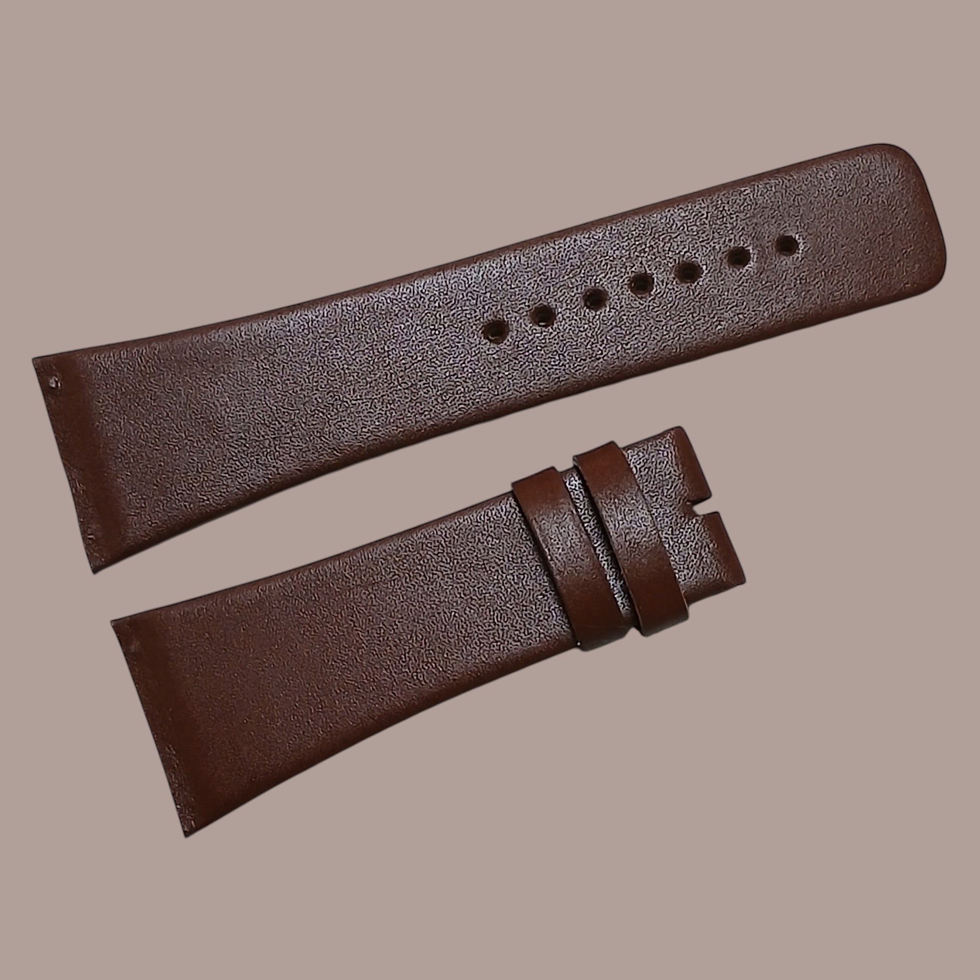 Skagen SKW6085 Modeline Uyumlu El Yapımı Kahverengi Deri Erkek Kol Saati Kordonu Kayışı