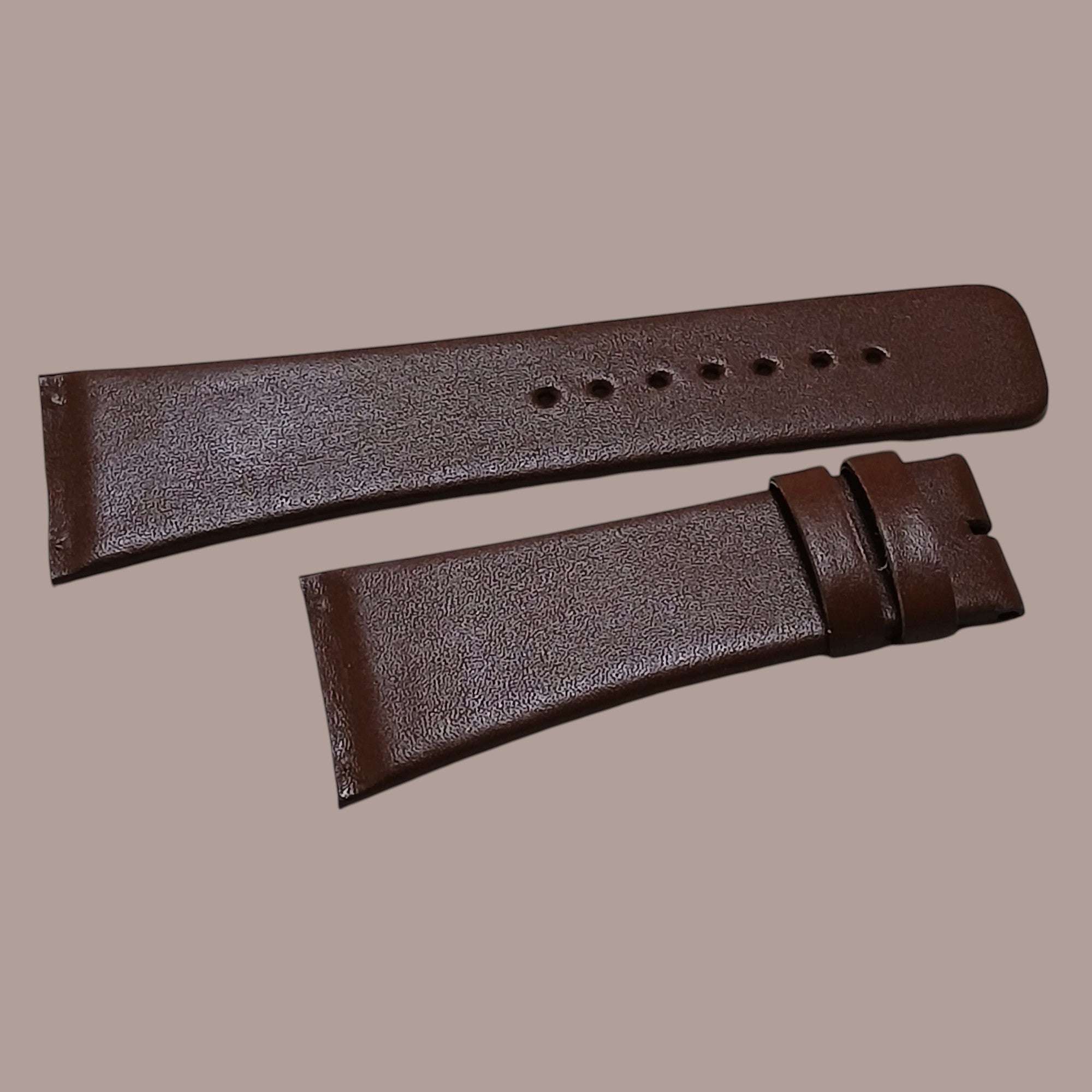 Skagen SKW6085 Modeline Uyumlu El Yapımı Kahverengi Deri Erkek Kol Saati Kordonu Kayışı