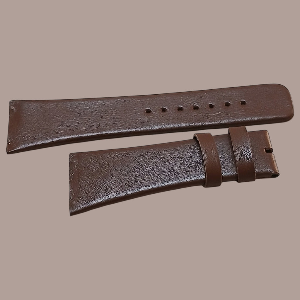 Skagen SKW6041 Uyumlu El Yapımı Kahverengi Deri Kol Saat Kordonu Kayışı