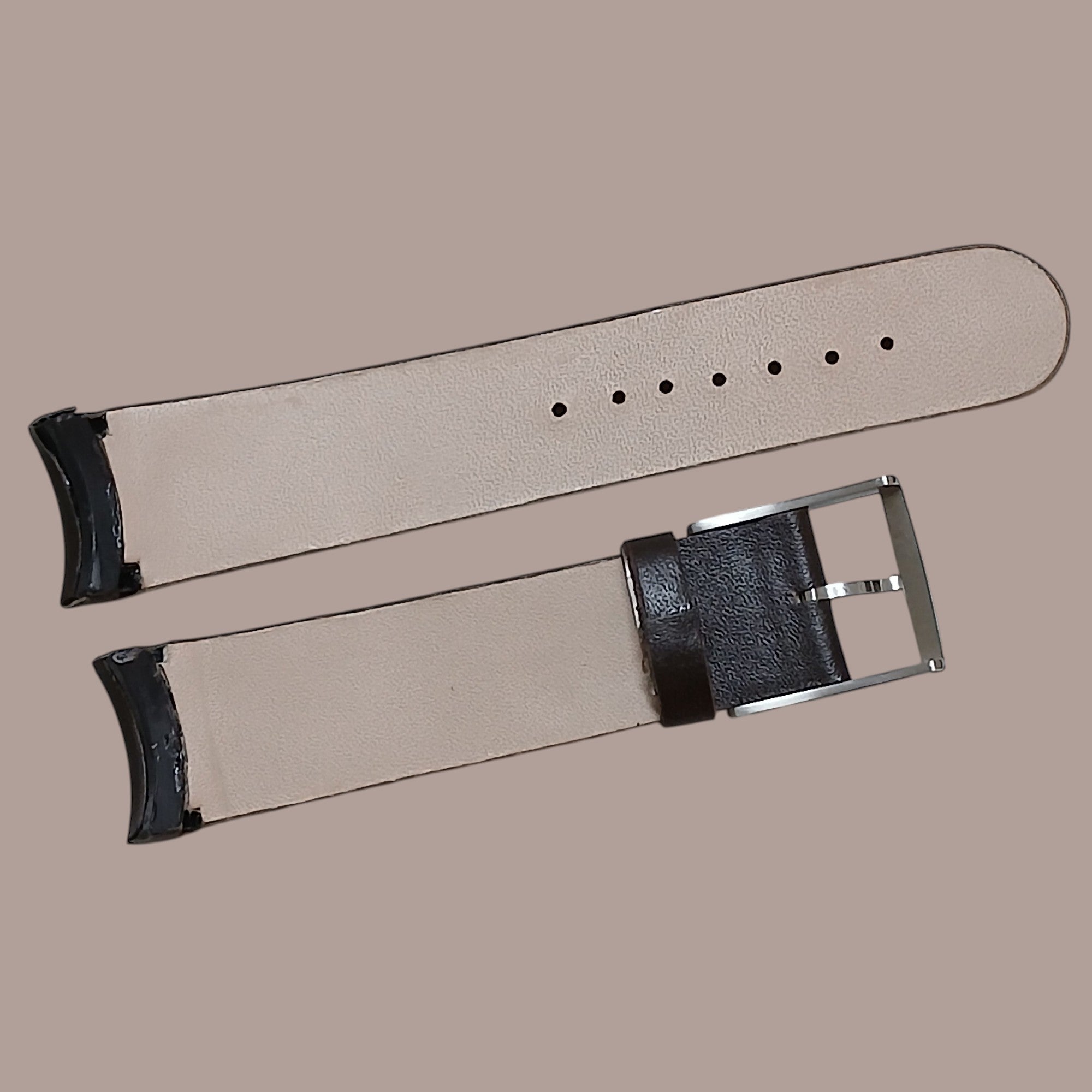 ck Calvin Klein K22 411 Uyumlu El Yapımı Siyah Deri Saat Kordonu Kayışı