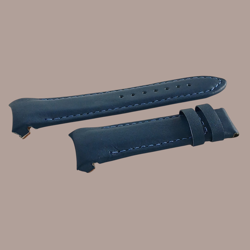 Polo Country 2984G Modeline Uyumlu El Yapımı Mavi Deri Erkek Kol Saati Kordonu Kayışı